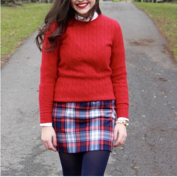 Vineyard Vines Winter Wool Plaid Skirt | Size 2 - Picture 7 of 12